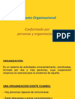 Contexto Organizacional: Conformado Por Personas y Organizaciones