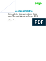 Note de Compatibilite Win Server2016