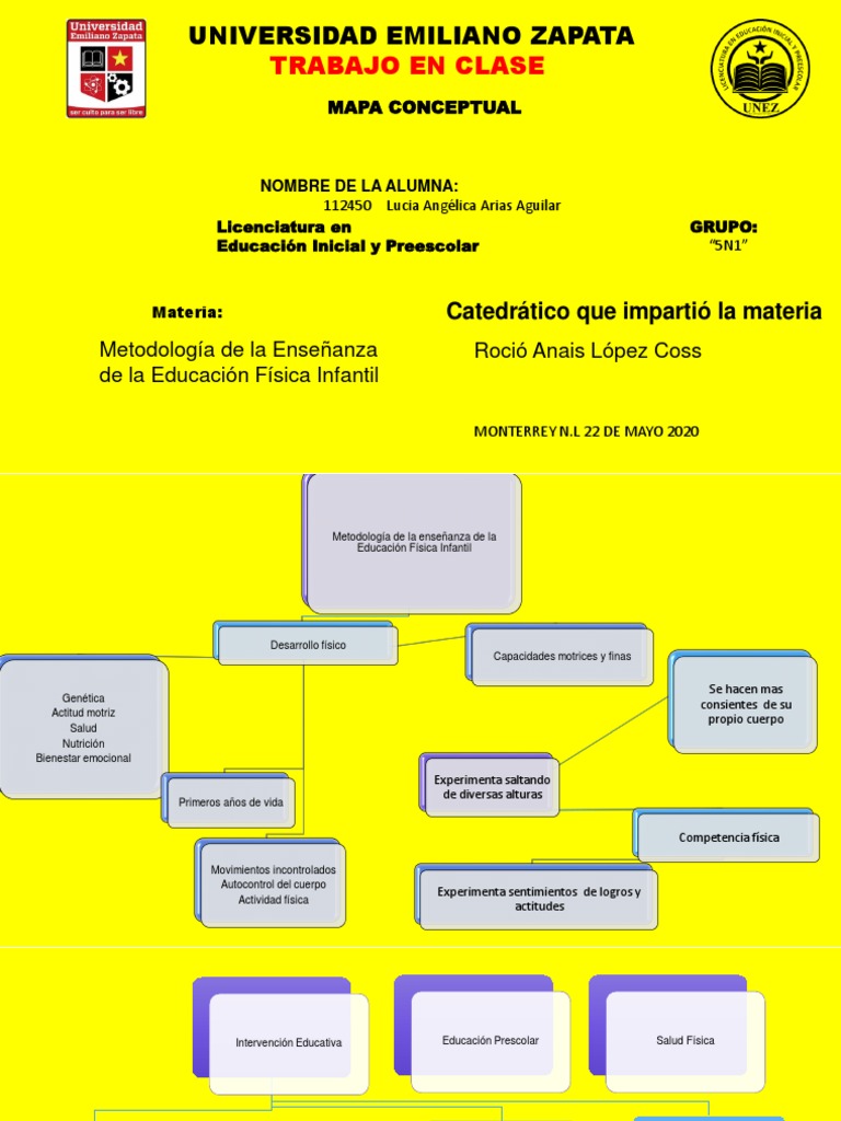 Mapa Conceptual PDF | PDF | Educación de la primera infancia | Cognición