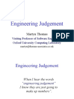 Engineering Judgement: Martyn Thomas
