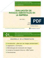 La Evaluación de Riesgos Ambientales en La Empresa PYME PDF