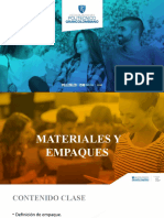 Clase 1 Materiales y Empaques