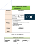 Esquema para Recopilar Informacion Personaje Infografia