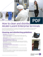 How To Clean and Disinfect Alcatel-Lucent Enterprise Terminals