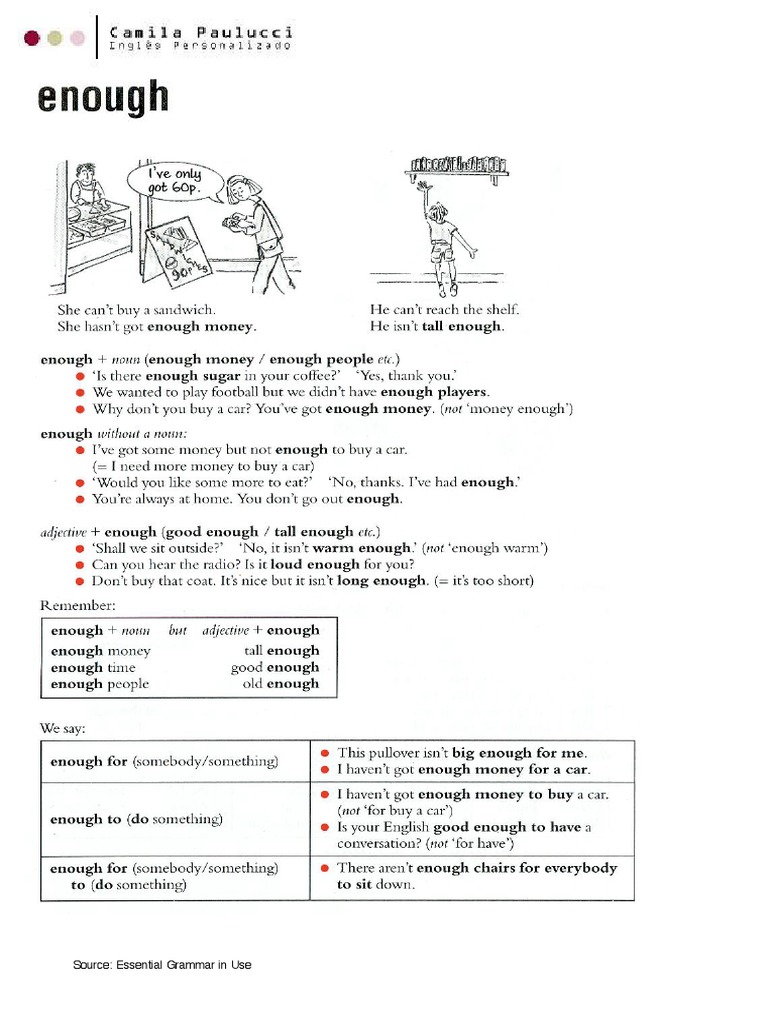 Source: Essential Grammar in Use | PDF