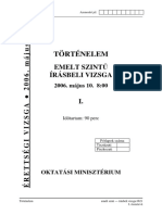 Tortenelem Emelt Szintu Irasbeli Erettsegi Tetelek Megoldassal 2006