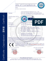 CERTIFICATE COMPLIANCE