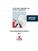 1mdulo IV Anlisis de Datos Elaboracin de Informe Socializacin