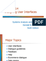 Designing User Interfaces: Systems Analysis and Design Kendall & Kendall Sixth Edition