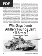 Who Says Dumb Artillery Rounds Can't Kill Armor?: by Major (Retired) George A. Durham