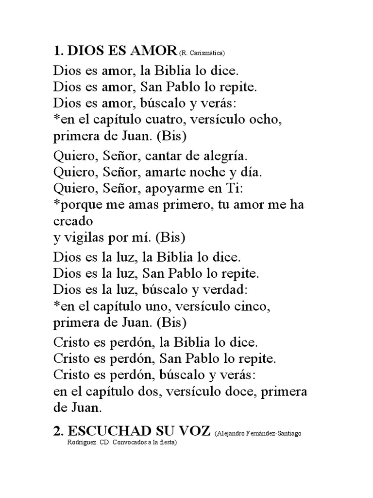 Dios Es Amor Pdf Cristo Título Amor