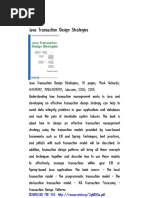 Java Transaction Design Strategies