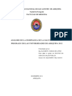 INFORME FINAL Enseñanza Salud Pública FINAL 14 Diciembre 2012 Notas para Publicación