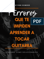 Errores aprender guitarra