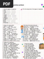 9-2 Comparatives and Superlatives Worksheet