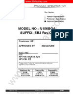 Pantalla N156BGA-EB2 (220nits.) Ver 3.0 For HP