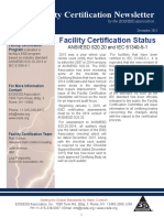 ESD Facility Certification Newsletter