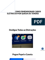 Aulão Como Dimensionar Cabos Elétricos Por Queda de Tensão