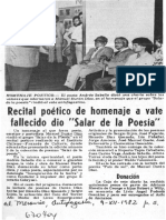 Grupo Salar de La Poesía Rinde Homenaje A Manuel Durán Díaz PDF