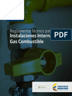 Reglamento Técnico de Instalaciones Internas de Gas Combustible PDF