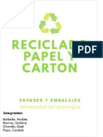 Trabajo Reciclado - Papel y Carton