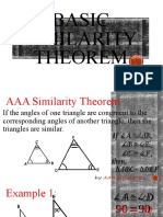 Basic Similarity Theorems