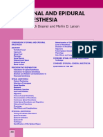 Spinal and Epidural Anesthesia: Kenneth Drasner and Merlin D. Larson