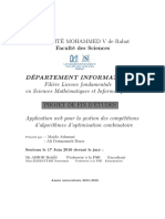 Majda Athmani - Ali Goumanneh Darar Soutenu Le 17 Juin 2016 Devant Le Jury: MR - Ahiod Belaïd Professeur À La FSR Encadrant