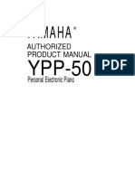 Yamaha: Product Manual Personal Electronic Piano