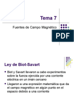 Campos magnéticos generados por corrientes eléctricas