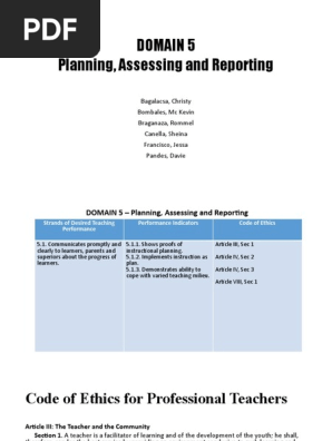 Code Of Ethics Pdf Educational Assessment Teachers