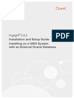 Installation and Setup Guide Installing On A UNIX System With An External Oracle Database
