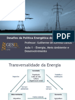 Desafios Da Política Energética - Aula 1 PDF