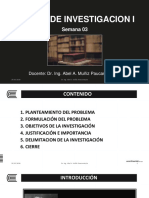 Semana 03 Planteamiento de La Investigación AAMP 2020-10 PDF