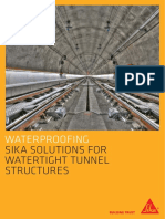 Waterproofing: Sika Solutions For Watertight Tunnel Structures