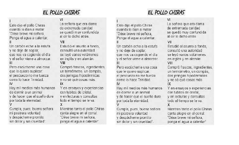 El Pollo Chiras | PDF