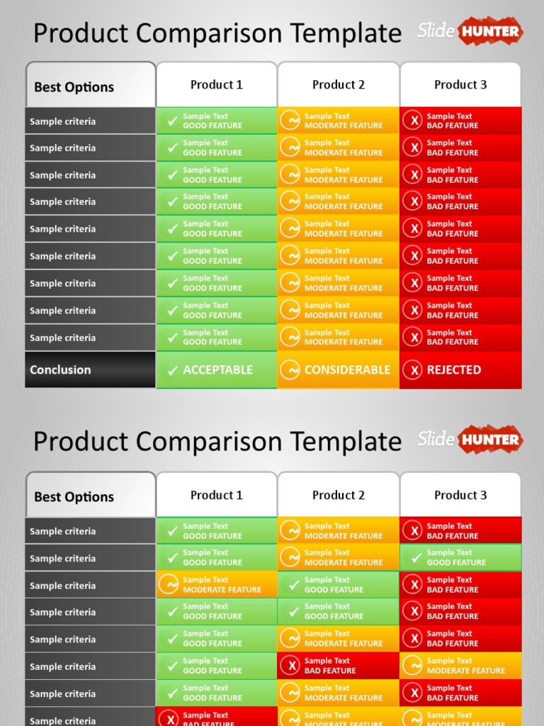 Product Comparison Template Overview | PDF | Cyberspace | Communication