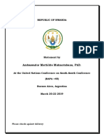 Republic of Rwanda: Ambassador Mathilde Mukantabana, PHD