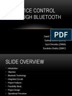 Device Control Through Bluetooth