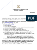 Examination Notice For Regular Students PDF