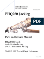PHQS250JHMAVL Anti-Vibration Jackleg Parts and Repair Manual