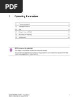 1 Operating Parameters: NOTE For User On The Online Help