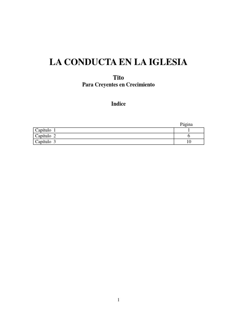 Conducta y Liderazgo en la Iglesia | PDF | Pablo el apóstol | Fe