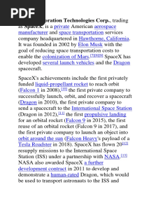 Space Exploration Technologies Corp., Trading