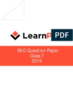 Class 7 IMO Question Paper