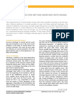 Powder Additives For Dry Mix Mortars With Rising Demands: Shrinkage Reducing Agents