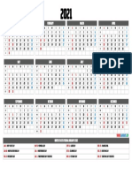 2021 Printable Calendar Holidays Yearly