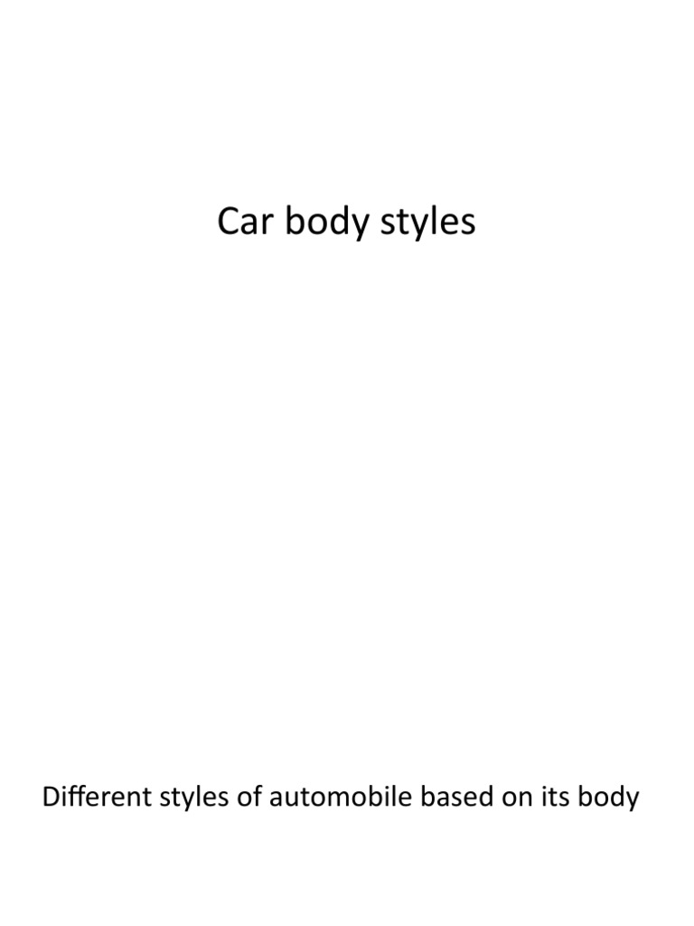 Car Body | PDF