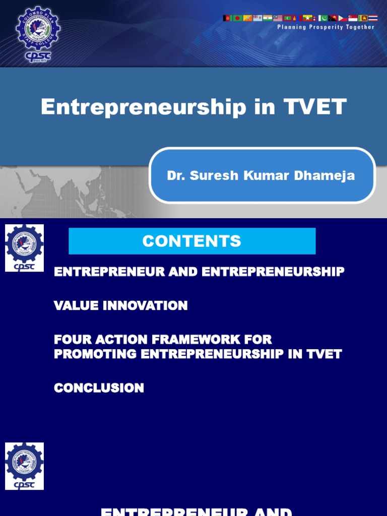 Entrepreneurship in TVET PDF | PDF | Social Entrepreneurship ...