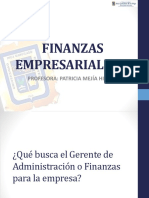 1 Finanzas Empresariales Ii_ Sesión01_finanzas y Empresa_patricia Mejia